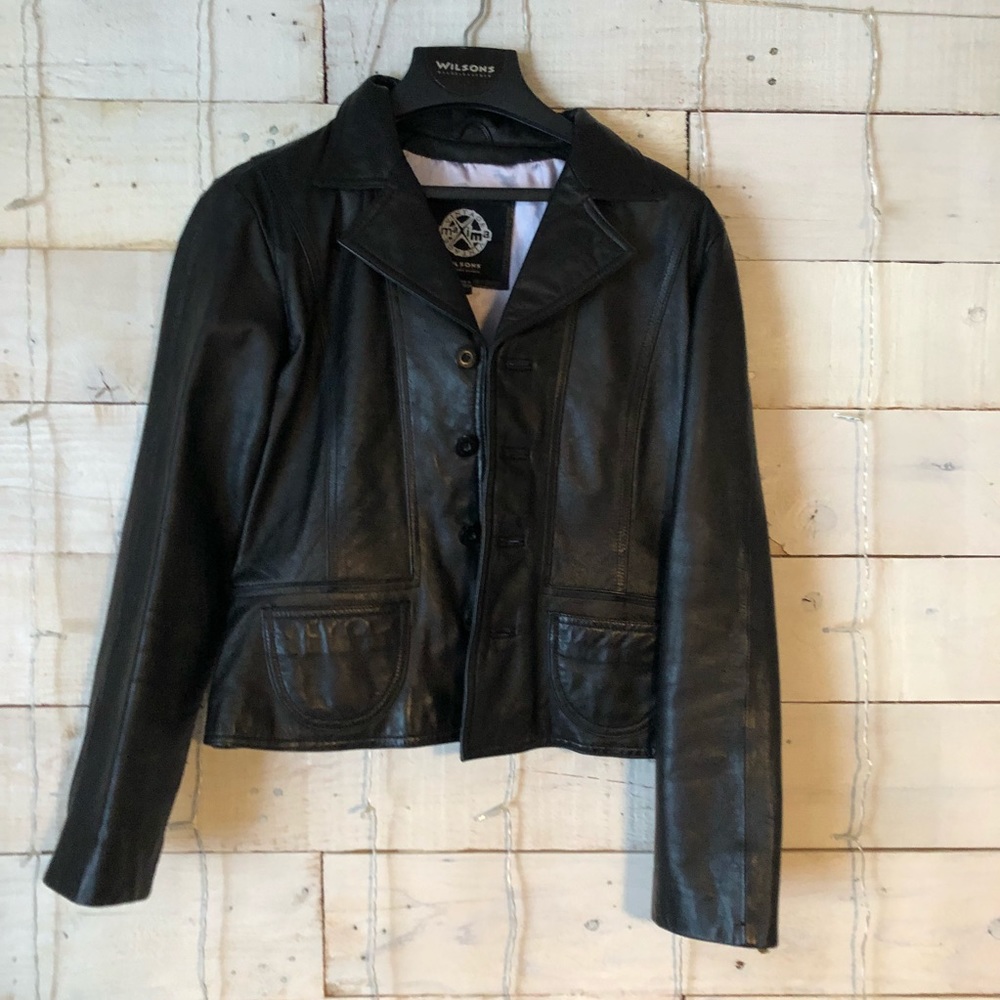 Wilson’s Vintage Black Leather Jacket
